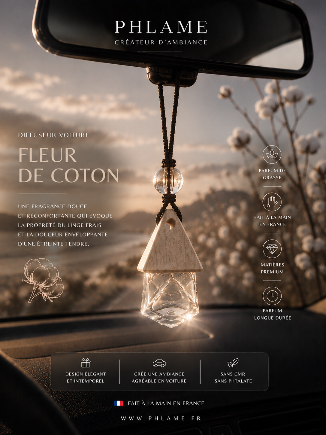 Diffuseur voiture — Coton