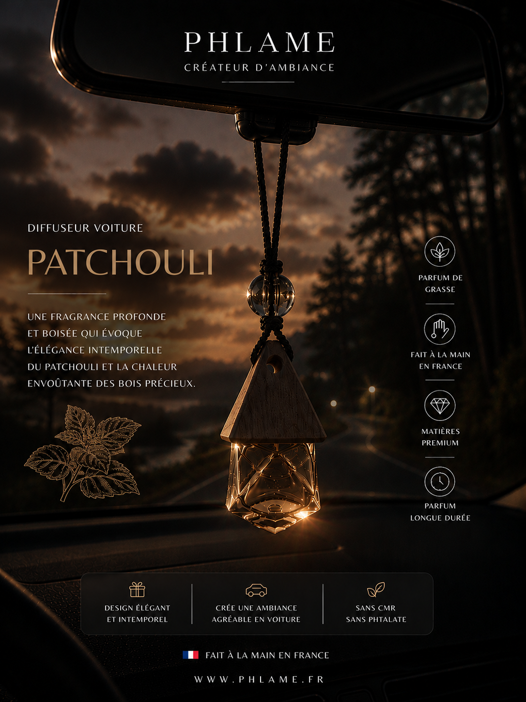 Diffuseur voiture — Patchouli