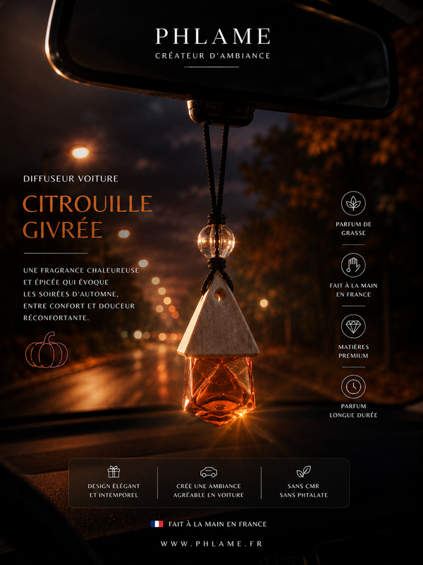 Diffuseur voiture — Citrouille givrée — PHLAME
